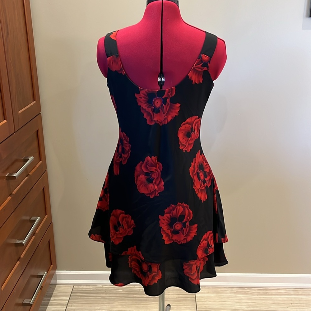 EUC ❤️ Vintage Scarlet Moody Floral Mini Fit & Flare Sundress Sz 4 / US XS - S - Picture 4 of 11